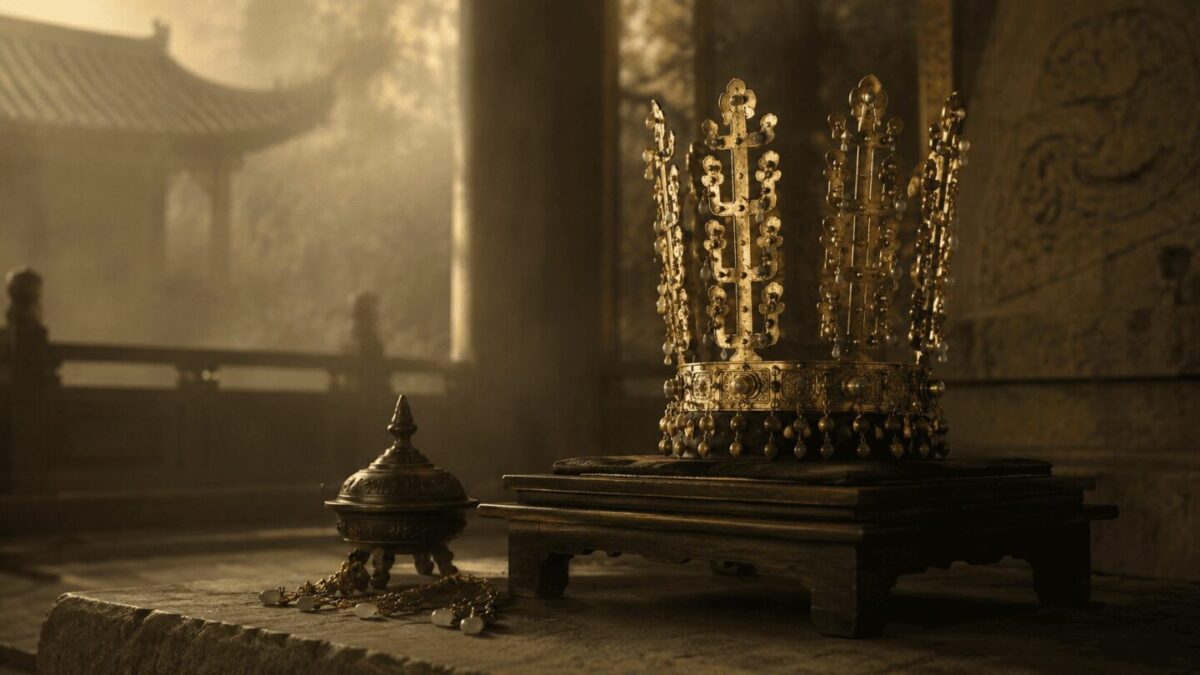 Ancient Silla royal crown, part of the history behind why are there so many Kims in Korea