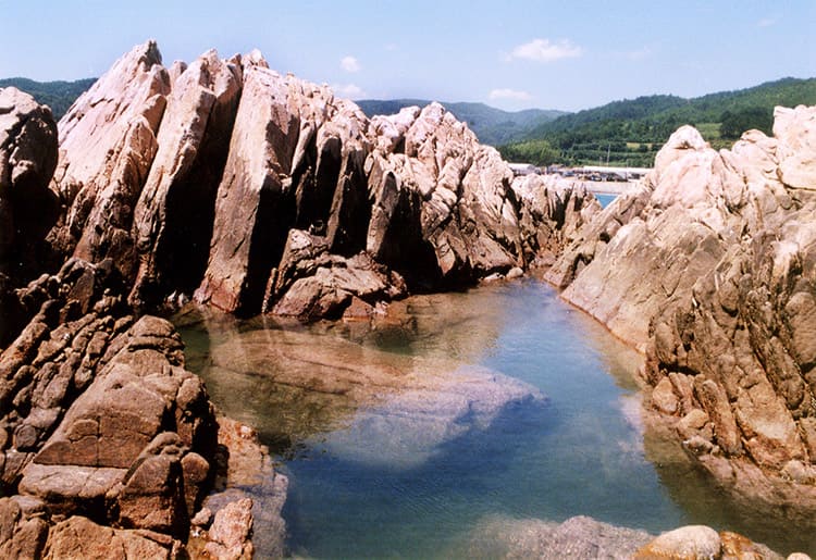 The rock formations of Daewangam near Gyeongju, resting place of Silla's King Munmu
