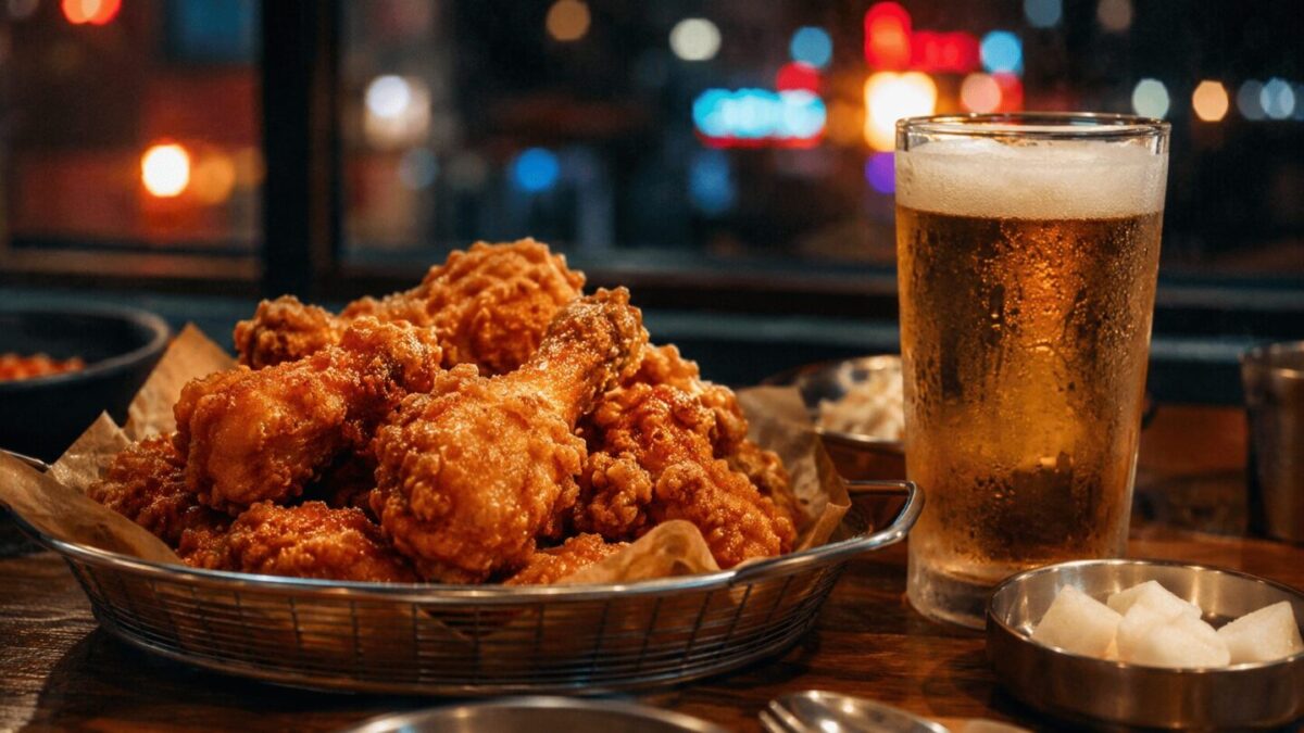 Korean fried chicken, the predetermined answer in a dapjeongneo conversation