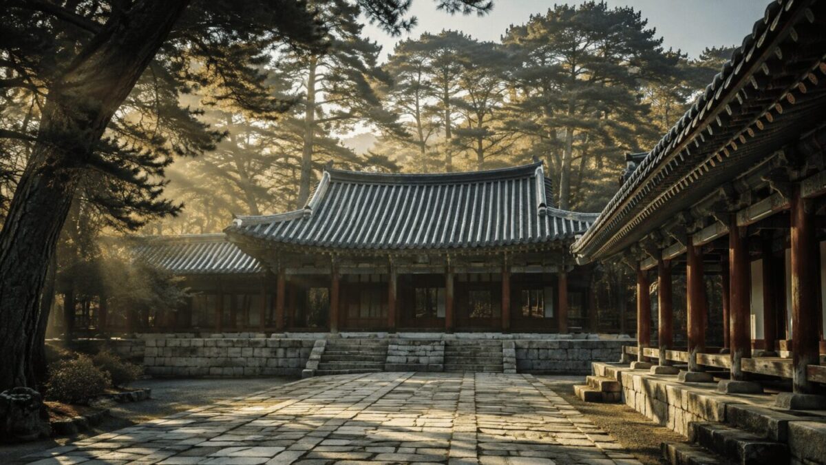 Hyeonchungsa Shrine in Asan, dedicated to Admiral Yi Sun-sin